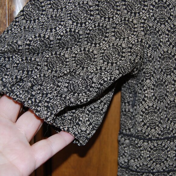 LOFT Womens Brown Dress Pullover V Neck Short Sleeve Size 12. Nice Details - Picture 5 of 8